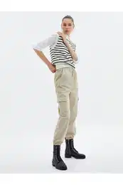 Jogger Cargo Pants Gabardine Fabric Comfortable Cut Pocket Cotton
