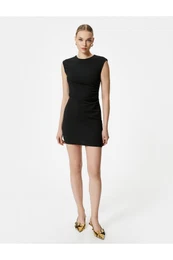 Mini Dress Sleeveless Draped
