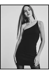 One Shoulder Dress Mini Slim Fit