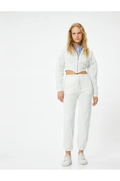 Jogger Sweatpants with Elastic Waist and Leg Pocket