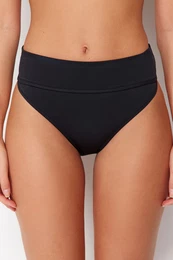 Black High Waist Hipster Bikini Bottom
