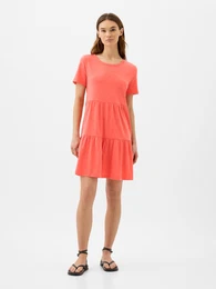 Short Sleeve Mini Dress - Women