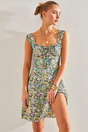 Women's Strap Patterned Dress