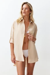 Beige Woven Shirt