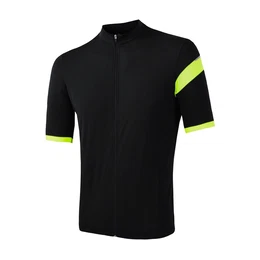 Men's Jersey Cyklo Classic Black/Neon Yellow