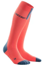 Women's compression knee-high socks 3.0 orange-grey, II