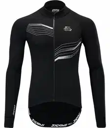 Men's cycling jersey GRANDE black-cloud, S
