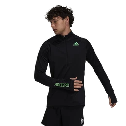 Men's T-Shirt Adizero Warm 1/2 Zip LS Black