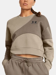 Mikina Essential Fleece Crop Crew-BRN - Dmsk