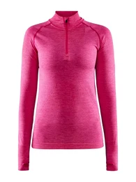 Women's T-Shirt Core Dry Active Comfort Zip Pink