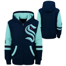 Kids' Sweatshirt FACEOFF FULL ZIP FLEECE HOODIE SEATTLE KRAKEN
