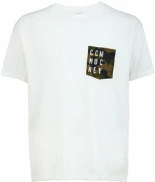 Men's T-shirt CAMO POCKET S/S TEE White Senior S