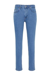 Blue Skinny Fit Stretch Fabric Denim Slim Fit Jeans Trousers