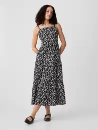 Patterned Maxi Dress - Women's