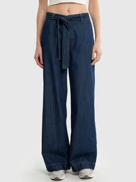 Woman's Wide Trousers Denim 190099 Dark Denim-550