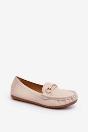Women's Slip-On Loafers With Glitter Embellishment Beige This Moment