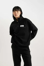 Loose Fit Fleece Sweatshirt