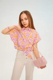 Faux Leather Crossbody Bag