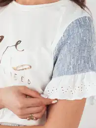 Dmsk halenka s krtkm rukvem LAYN Barva Bl