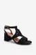 Black low-heeled sandals Eleriva