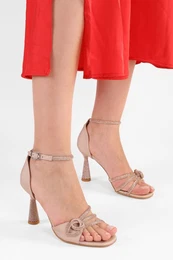 Women's Yuni Ten Virginia Satin Stone Heel Shoes