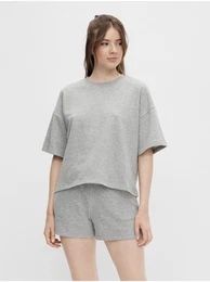 Women's Grey Heather Basic T-Shirt Chilli - Women
