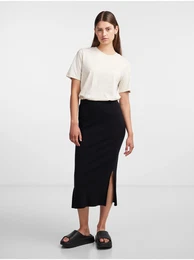 Black Women's Midi Sweater Skirt Crista - Women