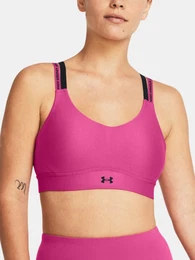 Podprsenka UA Infinity Mid 2.0 Rib Bra-PNK - Dmsk
