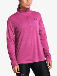 Mikina Tech Textured 1/2 Zip-PNK - Dmsk
