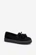 Women's espadrilles with fringe black Elorvia