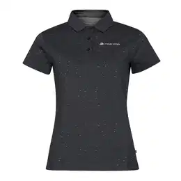 Women's quick-drying polo shirt COOWELA dk.true gray