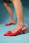 Rdeča Slingback Črpalke za dame image