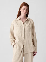 Muslin Oversize Shirt - Ladies