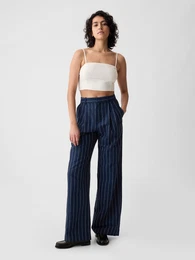 Linen trousers high rise - Ladies