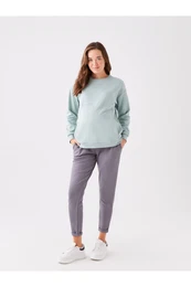 LCW Straight Maternity Jogger Sweatpants with Abdominal Panels