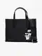 Black women's handbag KARL LAGERFELD Ikonik 2.0 Nylon SM - Women