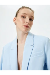 Blazer Jacket Single Button Standard Cut with Flap Pocket