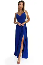 Elegant maxi long dress with straps