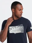 Ombre T-Shirt mit Logo Herren (12345) navy blue