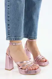 Women's Rosalind Powder Metallic Platform Heeled Shoes