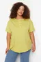Short sleeves Henley izrez Majice & Topi za dame image