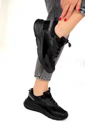 Black-Grey-Black Women&#39;s Sneaker 18867