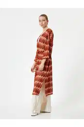 Long Cardigan Kimono Belted Wide Sleeves