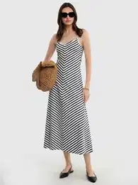 Woman's Knitted Dress 340196 Navy Blue 403