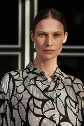 Women's shirt - black/white