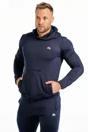 Man's Sweatshirt Snappy Navy Blue