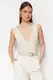 Trendyol Stone Lace Detailed Fitted/Fitted Stretch Knitted Body