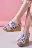 Svjetloplave Espadrile Mule image