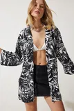 Črna Boho Kimoni za dame image