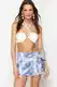 Trendyol Ethnic Pattern Mini Woven Tie Skirt